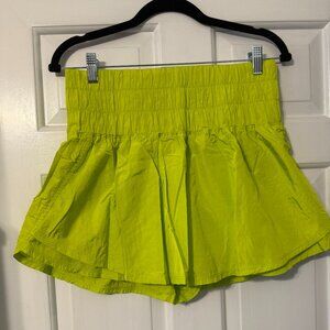 Free People Movement Limelight Way Home Athletic Tennis Skort Lime Green Neon. L
